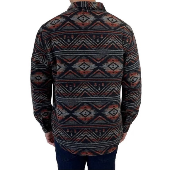 Jachs New York Jacket Shacket Wool Blend Sherpa Lined Aztec Southwestern medium - Picture 4 of 14